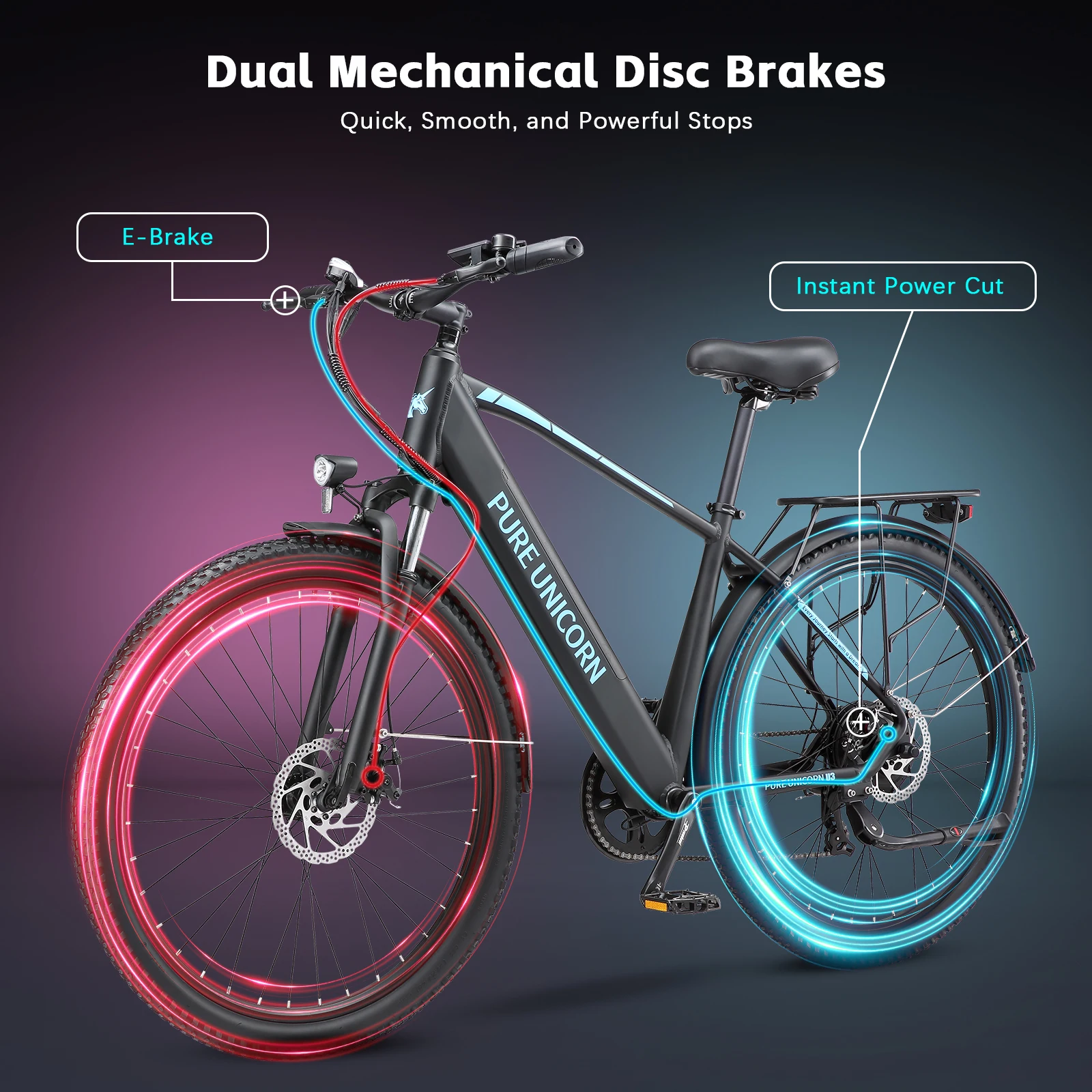 PURE UNICORN U3 29 Inch Electric Bike For Men 48V 750W Adult Ebikes Cheap Electric Bicycle Free Shipping Electric Mountain Bike