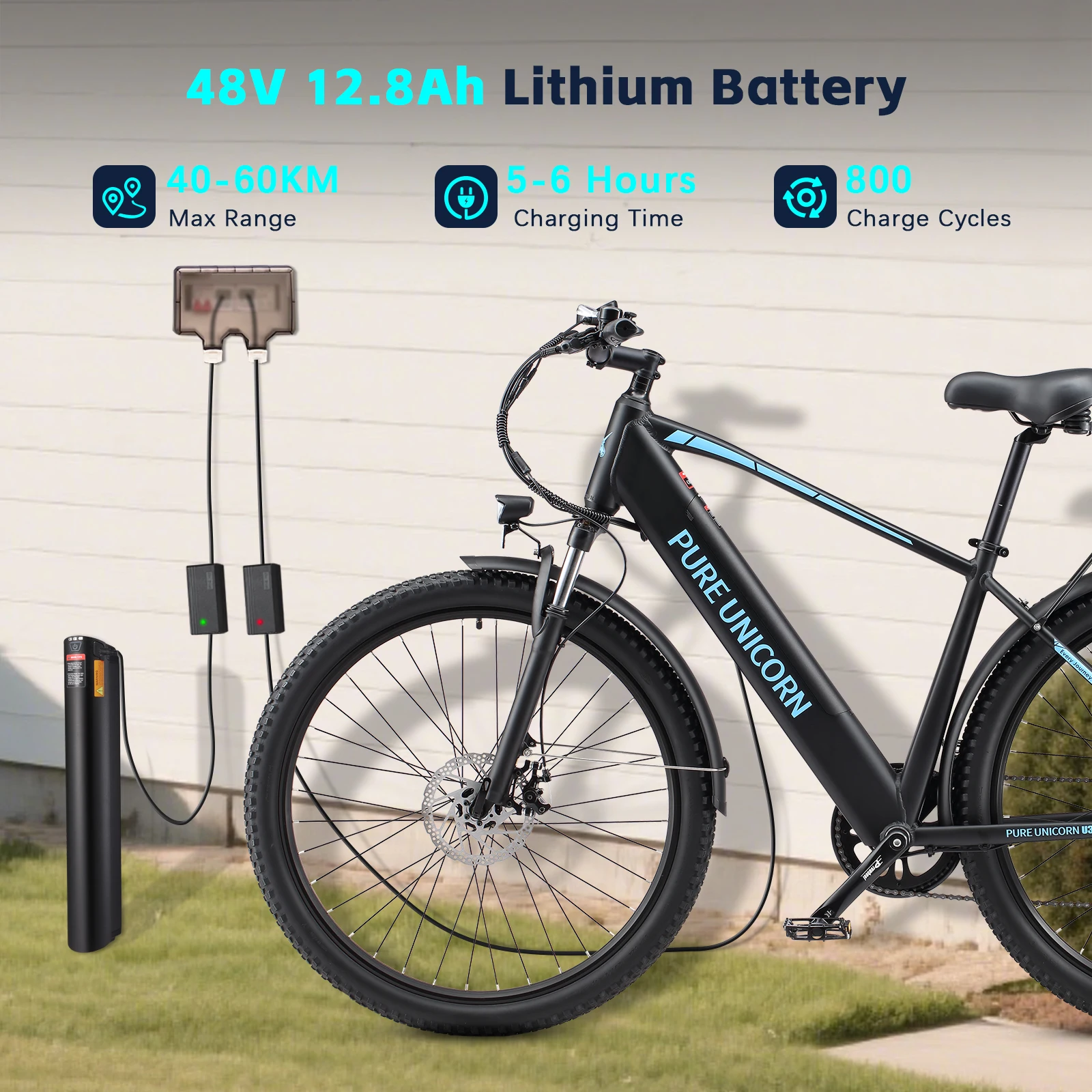 PURE UNICORN U3 29 Inch Electric Bike For Men 48V 750W Adult Ebikes Cheap Electric Bicycle Free Shipping Electric Mountain Bike