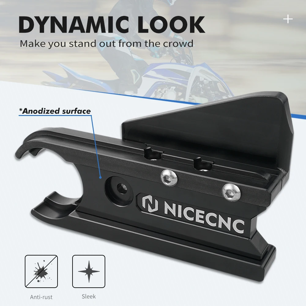 NiceCNC ATV Chain Guide Guard Cover Protector Protection for YAMAHA YFZ450R YFZ 450R 450 R 2009-2022 2010 Aluminum Accessories
