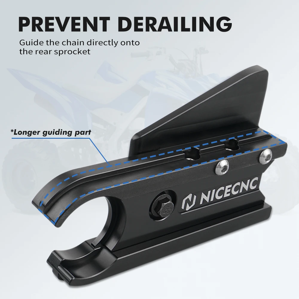 NiceCNC ATV Chain Guide Guard Cover Protector Protection for YAMAHA YFZ450R YFZ 450R 450 R 2009-2022 2010 Aluminum Accessories