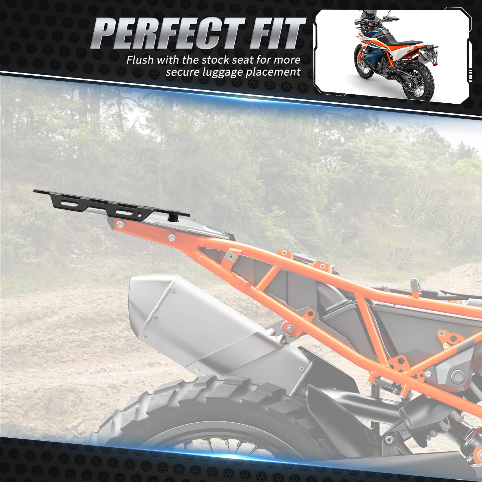 For KTM 790 890 Adventure 2019-2024 Motorcycle Rear Luggage Rack Kit For KTM 890 Adventure 790 Adventure 2024 2023 2022 2021