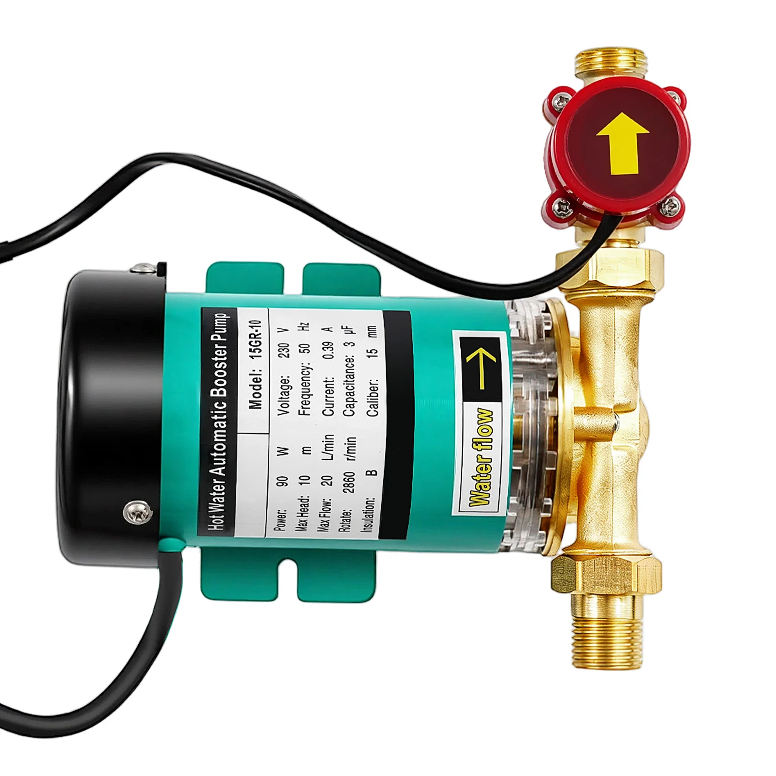 220V 90W Hot Water Recirculating Pump, Ultra-Quiet Booster Pump, Circulation Water Pump for Household Hot Water Circulation