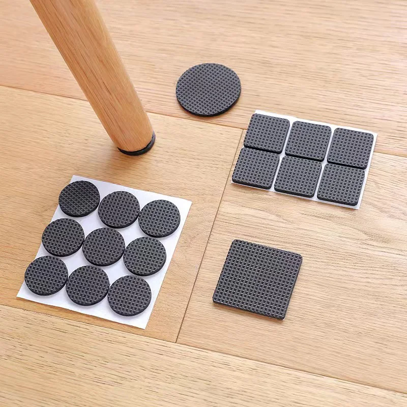 Rubber Pads For Chair Leg Furniture Anti Slip Mat Bumper Damper Self Adhesive Table Feet Protector Floor Protector Pads Hardware