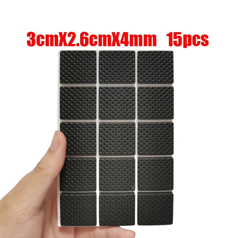 Rubber Pads For Chair Leg Furniture Anti Slip Mat Bumper Damper Self Adhesive Table Feet Protector Floor Protector Pads Hardware