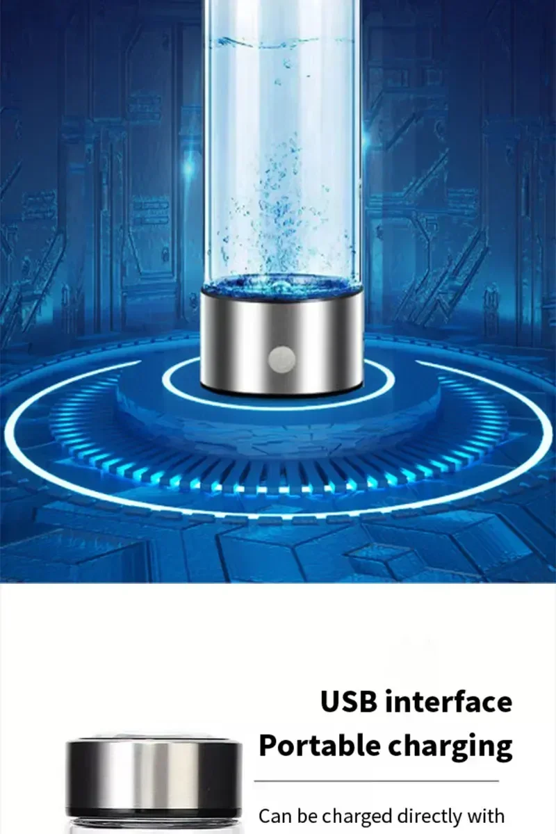 Hydrogen-Rich Water Cup Electric Hydrogen Rich Water ml Generator kick Titanium Quality Filter Portable Antioxidant Lonizer
