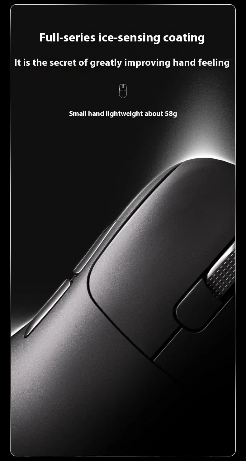 Ajazz AJ179 APEX Wireless Gaming Mouse with Color Screen Base, Bluetooth, PAW3395, 400mAh Battery, 8000Hz Refresh Rate