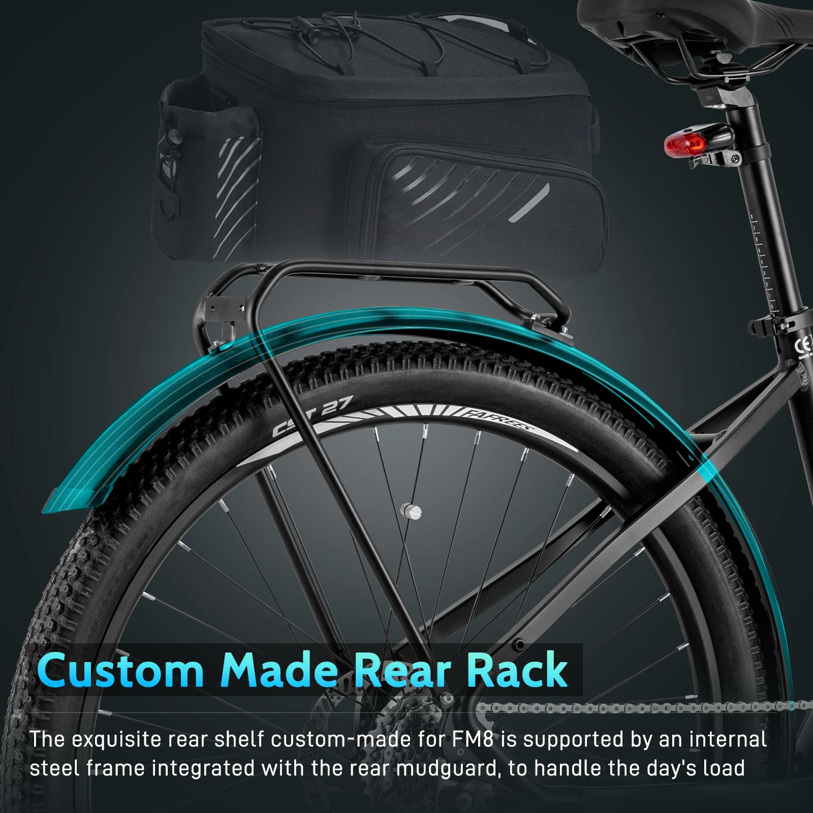 FAFREES FM8 Electric Bicycle 250W Motor 36V14.5AH Lithium Battery Adult City Riding Electric Bike 27.5-Inch Tire Mountain E-bike