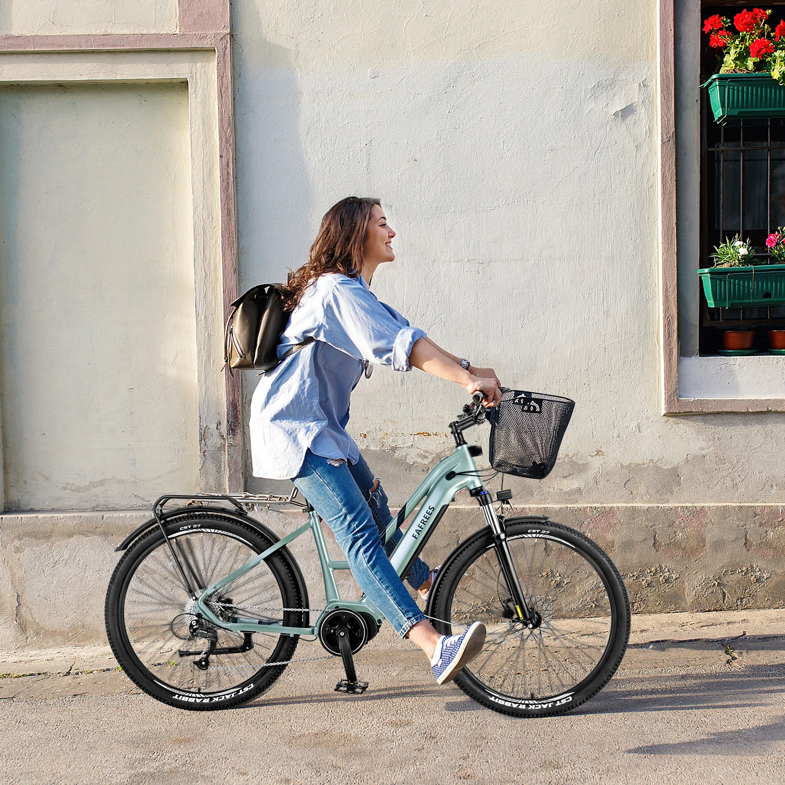 FAFREES FM8 Electric Bicycle 250W Motor 36V14.5AH Lithium Battery Adult City Riding Electric Bike 27.5-Inch Tire Mountain E-bike