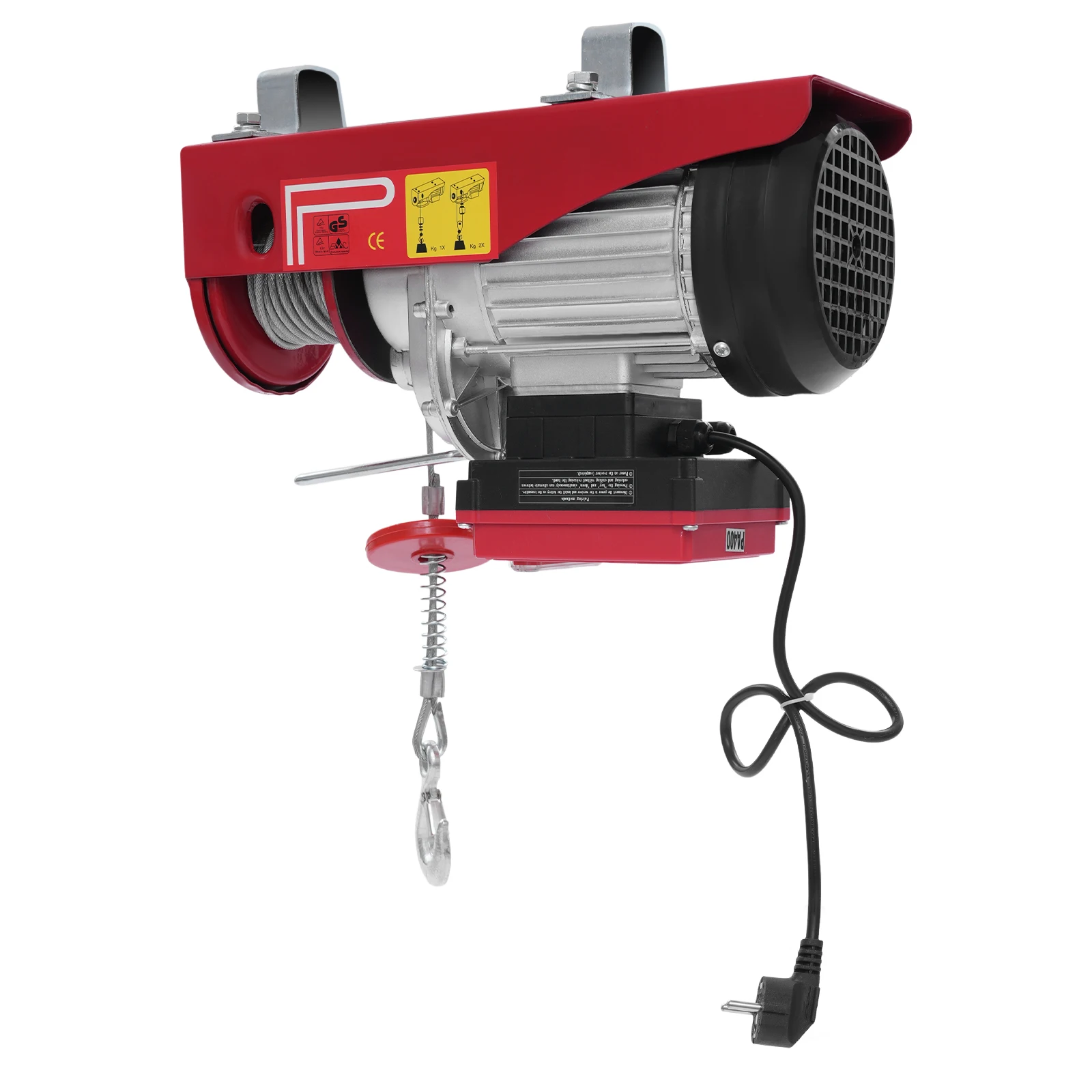 200-400kg Electric Hoist Lifting Crane Cable Hoist Winch for Agriculture,Factory,Dock,Mine,Warehouse,850W Aluminum Wire Motor