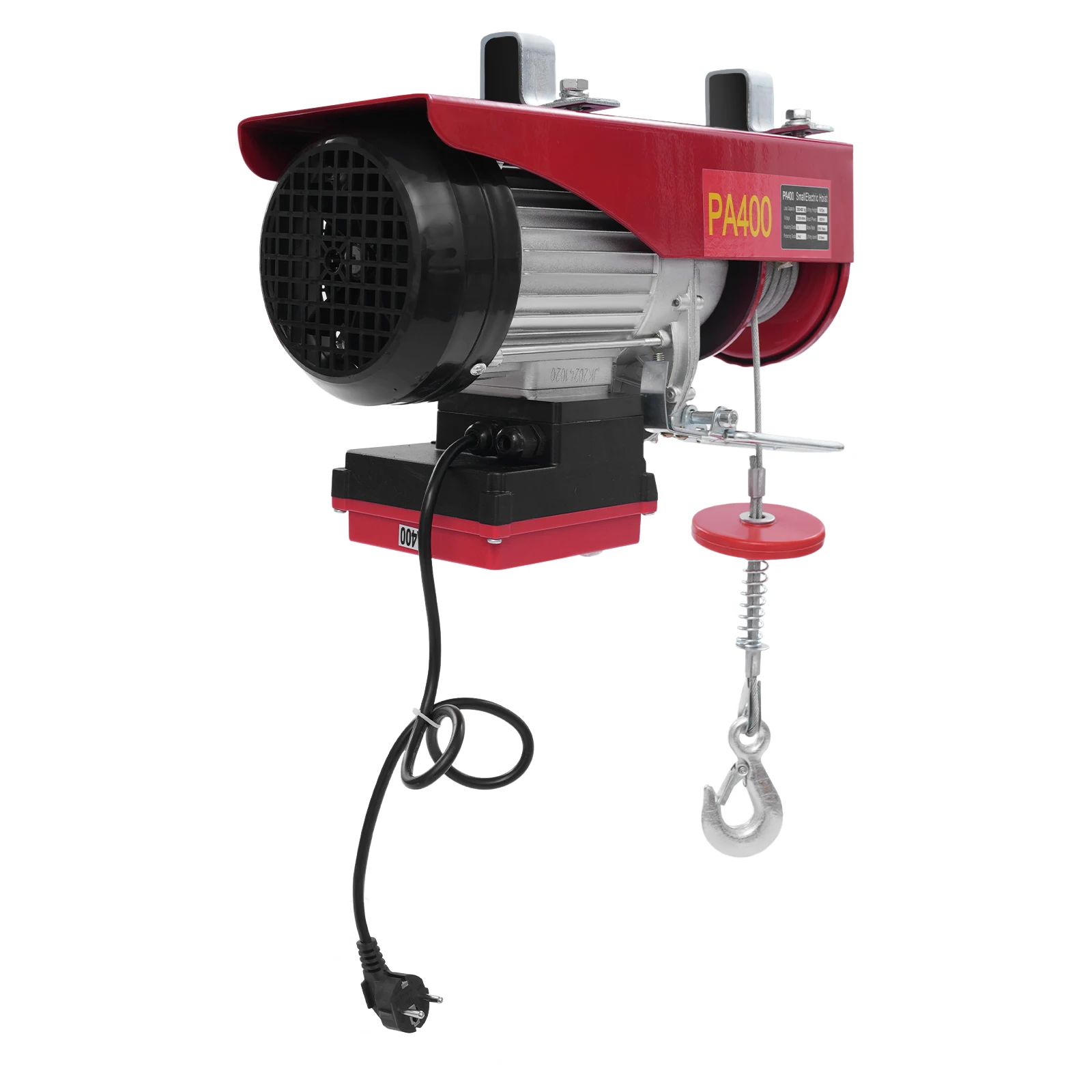 200-400kg Electric Hoist Lifting Crane Cable Hoist Winch for Agriculture,Factory,Dock,Mine,Warehouse,850W Aluminum Wire Motor