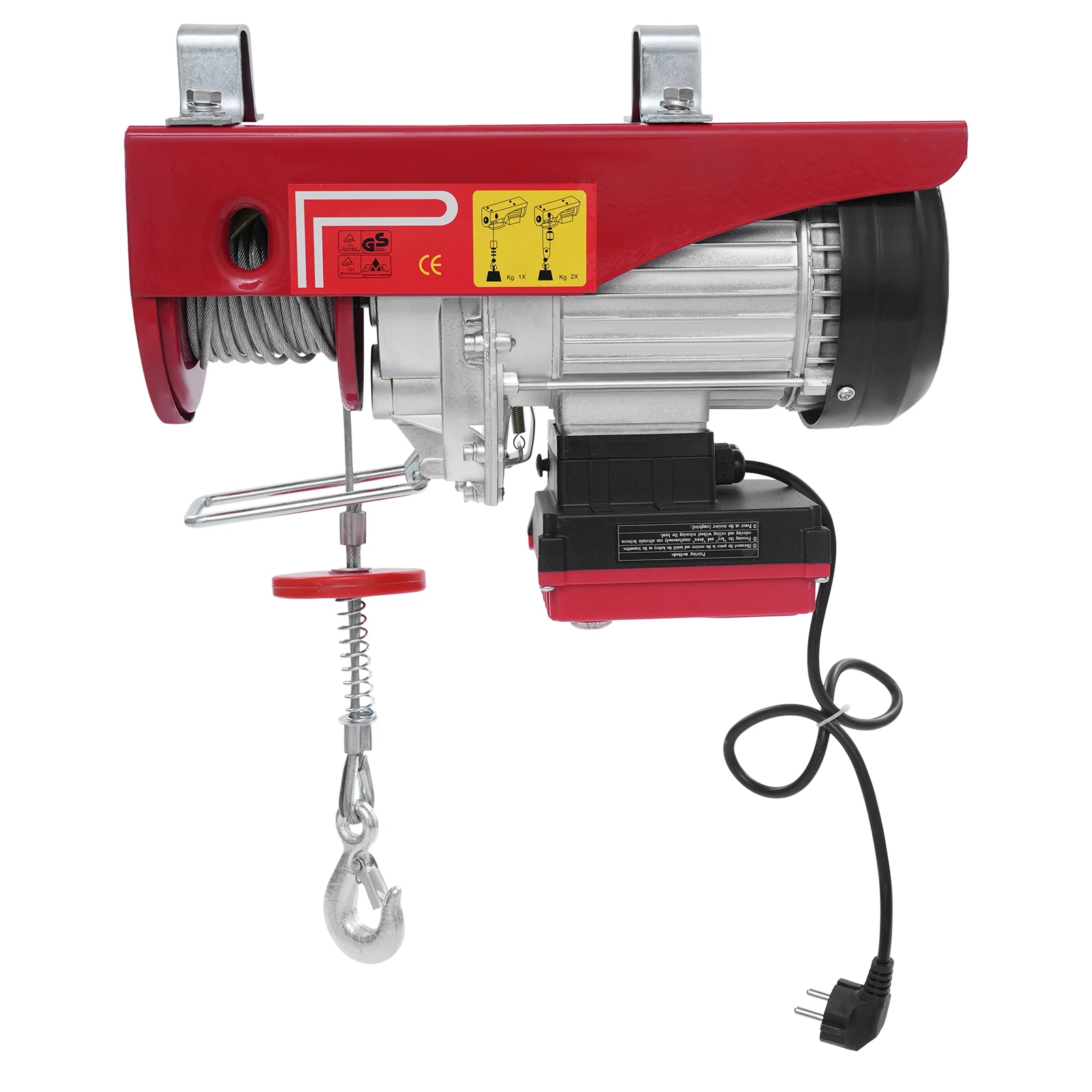 200-400kg Electric Hoist Lifting Crane Cable Hoist Winch for Agriculture,Factory,Dock,Mine,Warehouse,850W Aluminum Wire Motor