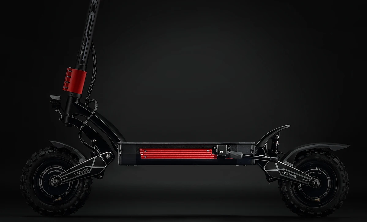 YUME Raptor 2*3000W Dual Motor Electric Scooter Adult Foldable Off Road Electric Scooter 60V-30AH Max Speed 85KM/H