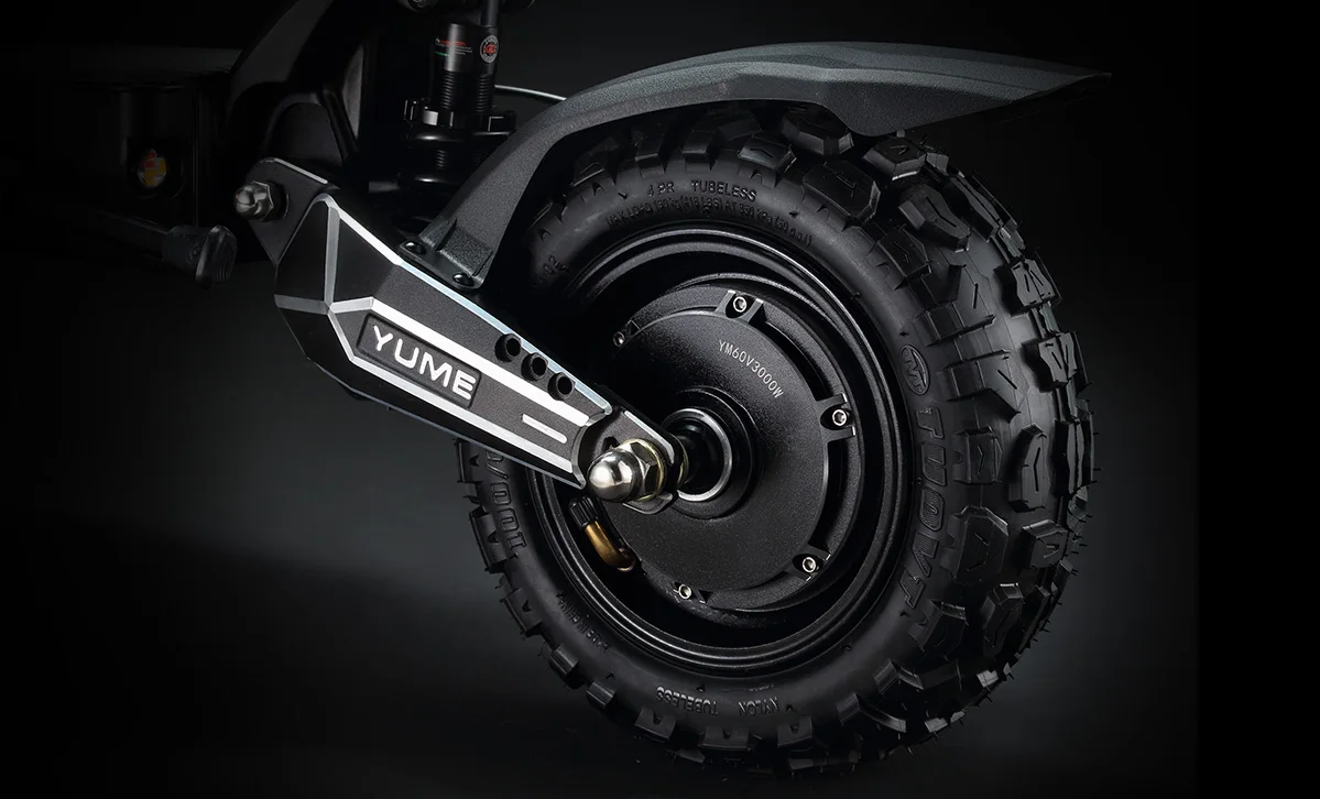 YUME Raptor 2*3000W Dual Motor Electric Scooter Adult Foldable Off Road Electric Scooter 60V-30AH Max Speed 85KM/H