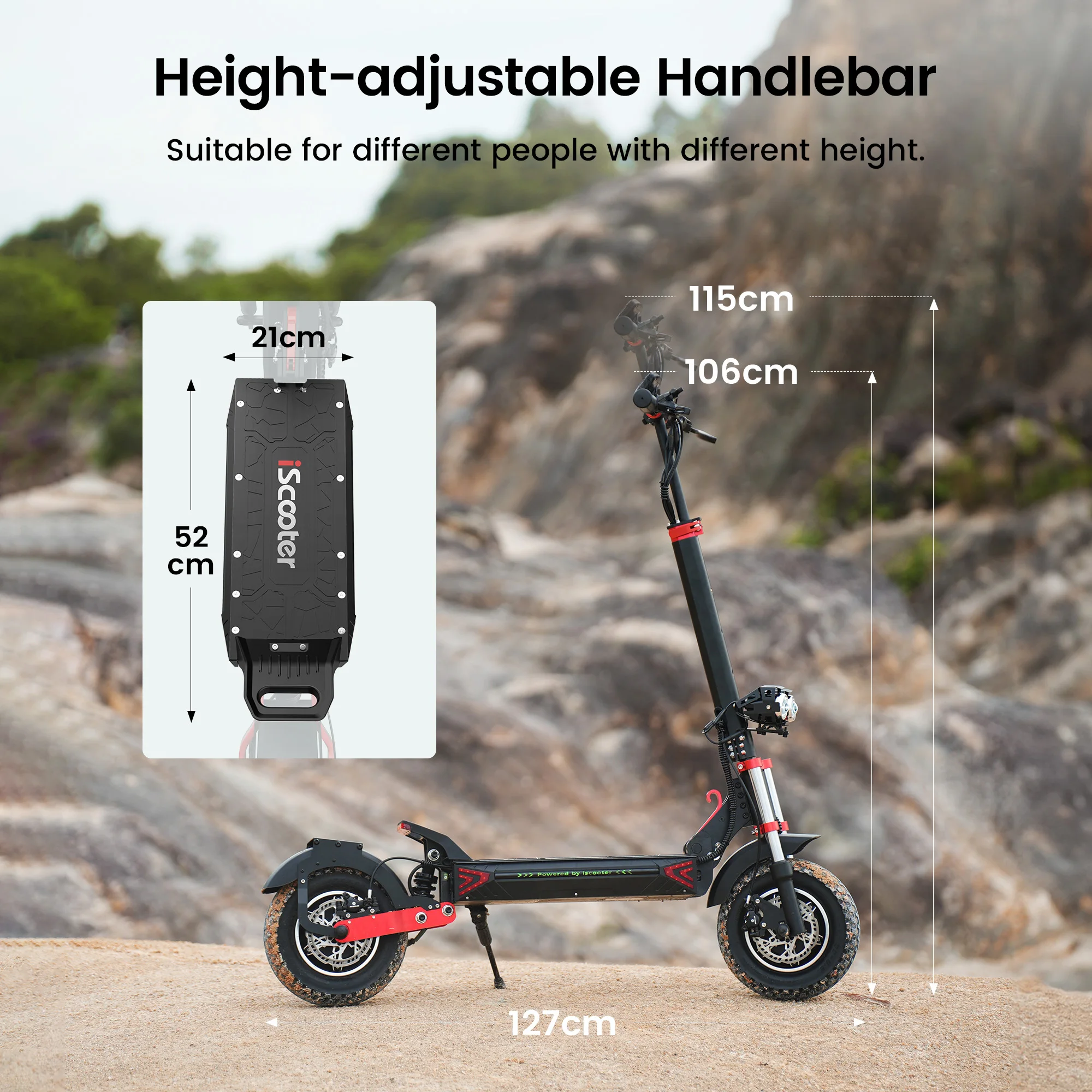 IScooter IX8 E-Scooter 48V 20Ah Battery 2400W Motor 60KM/h MAX Speed 70KM Max Range Foldable Electric Scooter