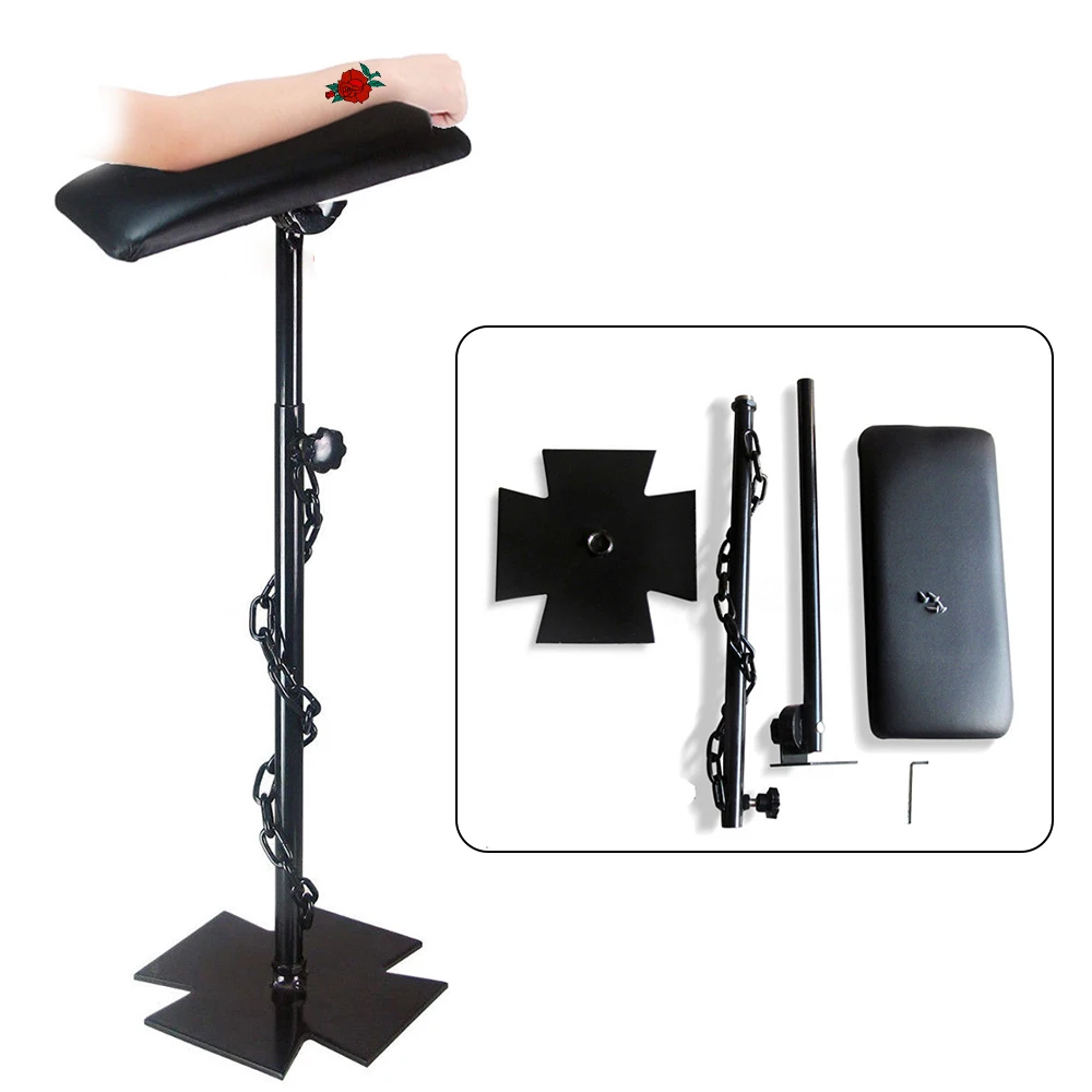 Arm Support Tattoo Stand Portable Tripod Arm Leg Rest Stand Height Adjustable for Tattoo Studios or Tattoo Equipment (68-100 cm)