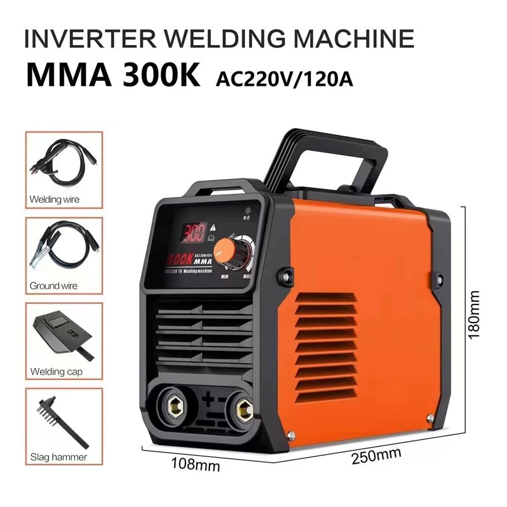 Portable 300K MMA Arc Welder Inverter Welding Machine 220V Electric Welding Equipment For DIY Welding Working & Electric Working