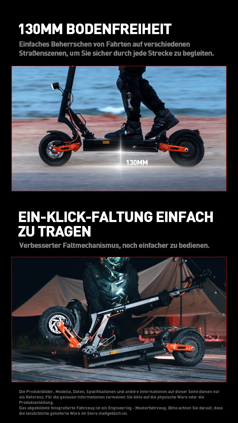 JOYOR T6E (ABE) Adult Electric Scooter 20km/h Max Speed 70km Range 500W Motor 48V 18Ah Battery 10 inch Tires E-Scooter