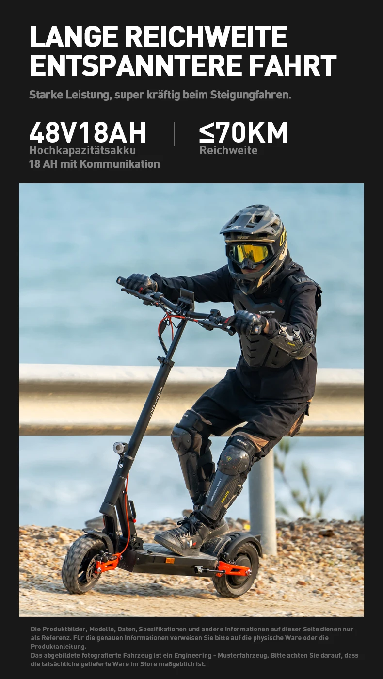 JOYOR T6E (ABE) Adult Electric Scooter 20km/h Max Speed 70km Range 500W Motor 48V 18Ah Battery 10 inch Tires E-Scooter