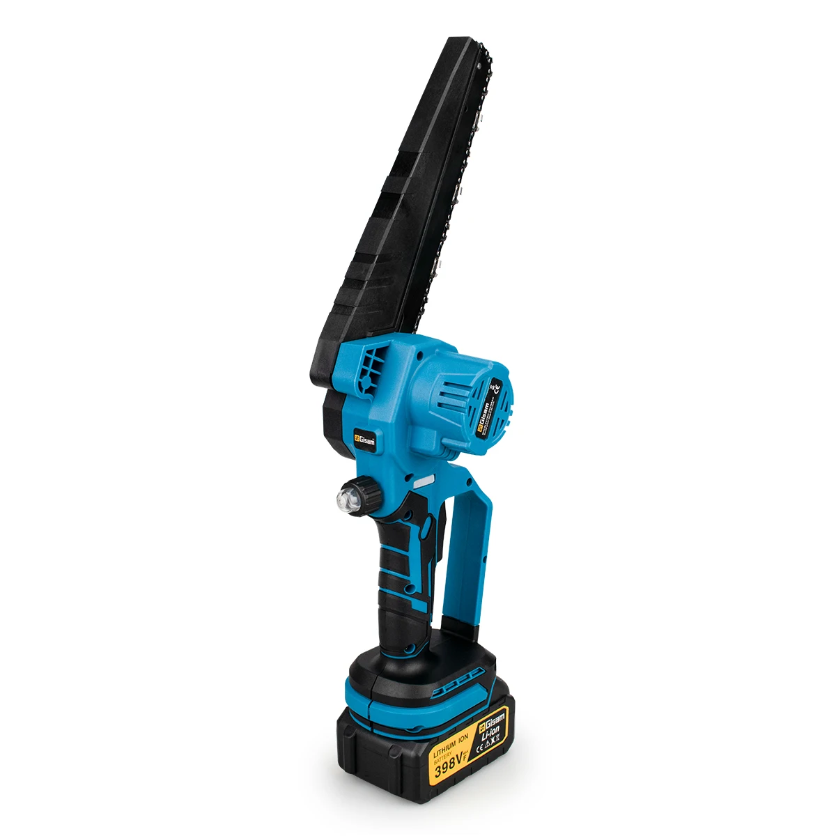Gisam 8Inch Brushless Electric Chainsaw Cordless Woodworking Chain Saw Logging Cutter Power Tools For Makita 18V Battery Pins