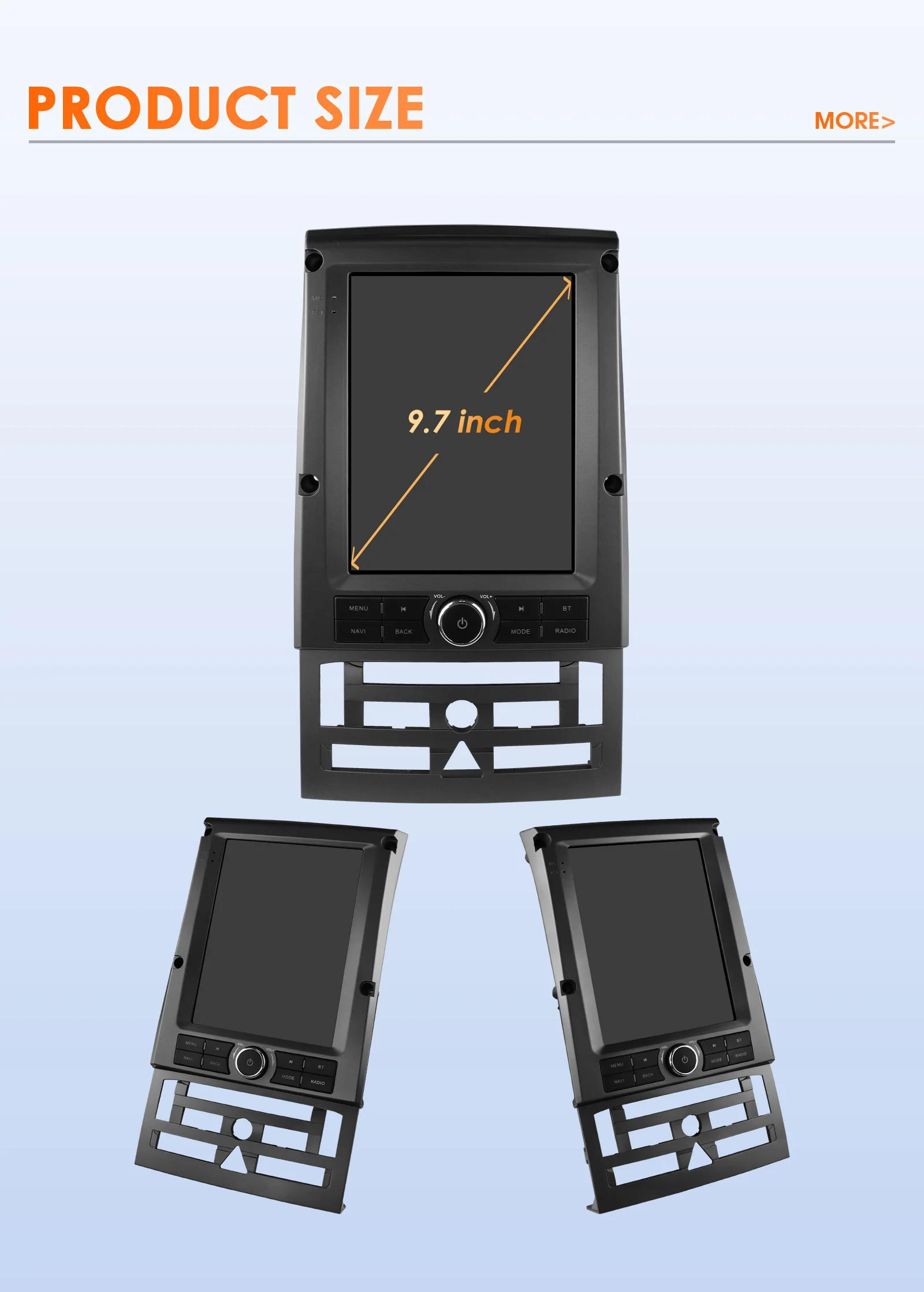 2din Android Car Radio for Peugeot 407 2004 - 2011 6115 GPS Car Intelligent 360Cam Wireless Carplay 9.7inch Vertical Screen WIFI