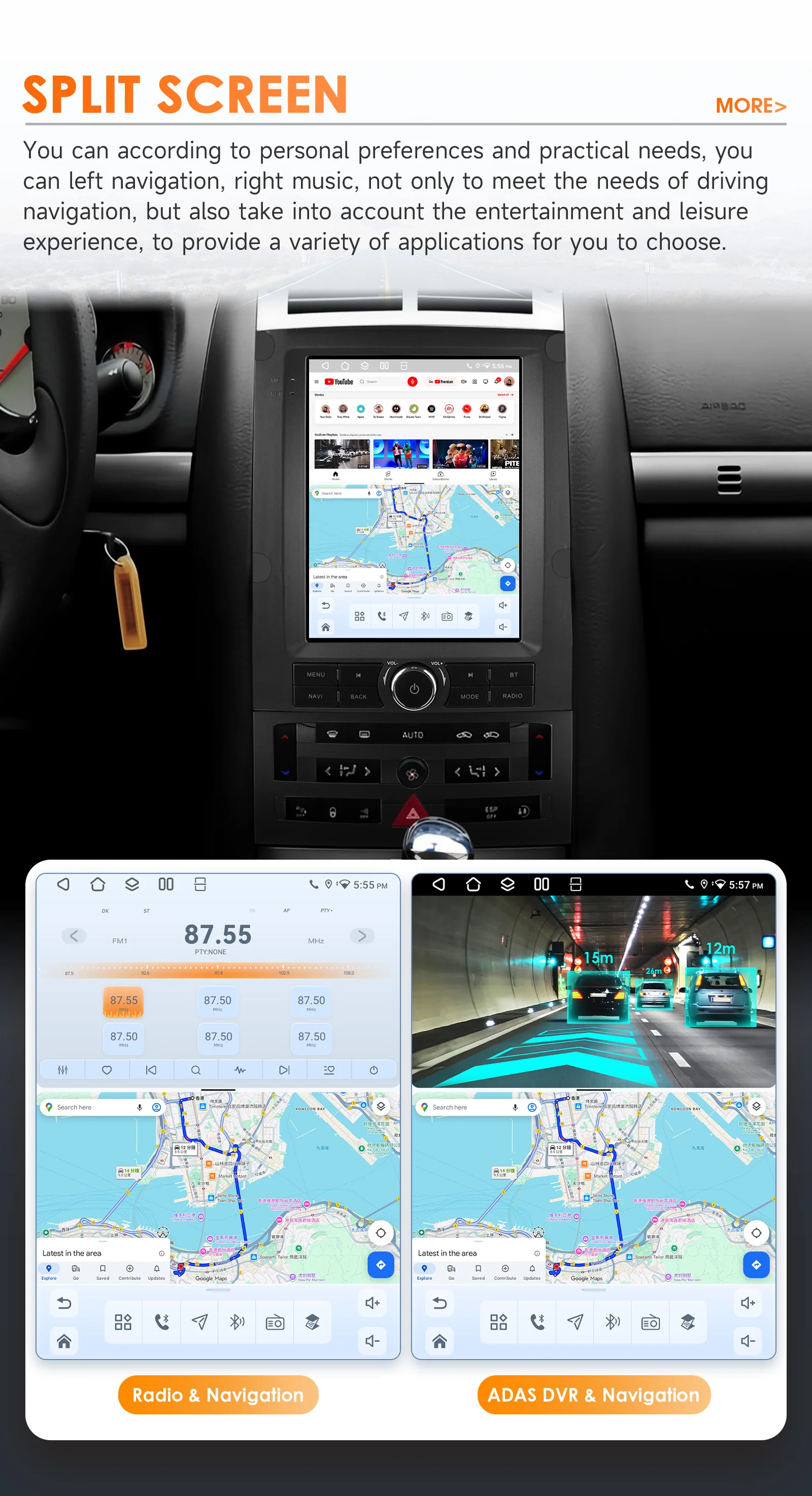 2din Android Car Radio for Peugeot 407 2004 - 2011 6115 GPS Car Intelligent 360Cam Wireless Carplay 9.7inch Vertical Screen WIFI