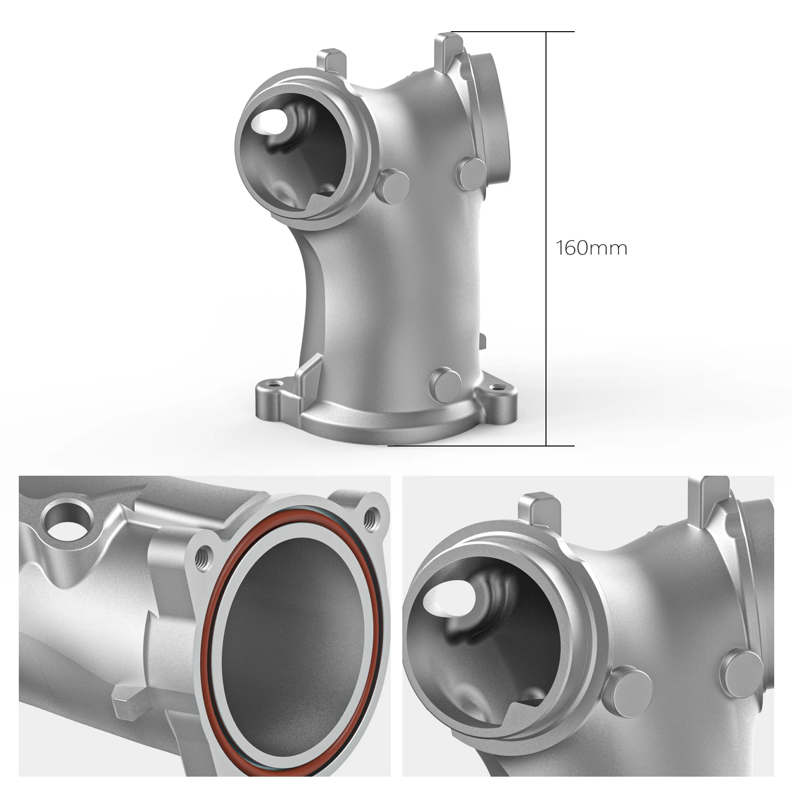 M8 Intake Manifold 57mm Air Intake For Harley Street Glide Road Glide Road King Special Softail Standard Street Bob Fat Bob Fat Boy 114 Breakout Low Rider Electra Glide Tri Glide Heritage Classic