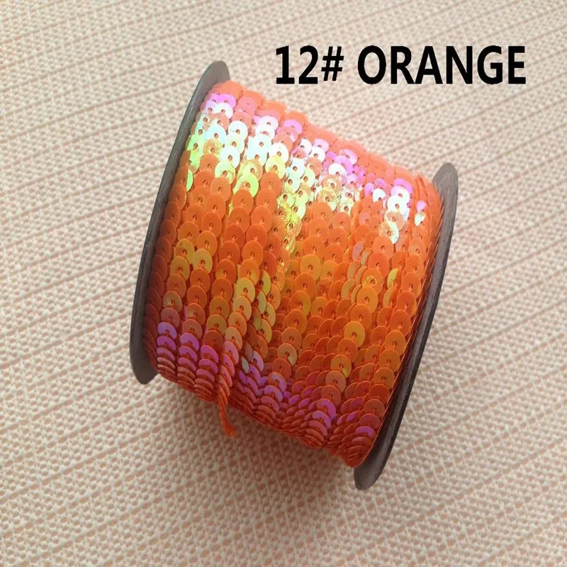 100 yards loose diameter round flat sequins  6mm  Paillettes sewing on trims for crafts cloth accessory Jewelry Decorative