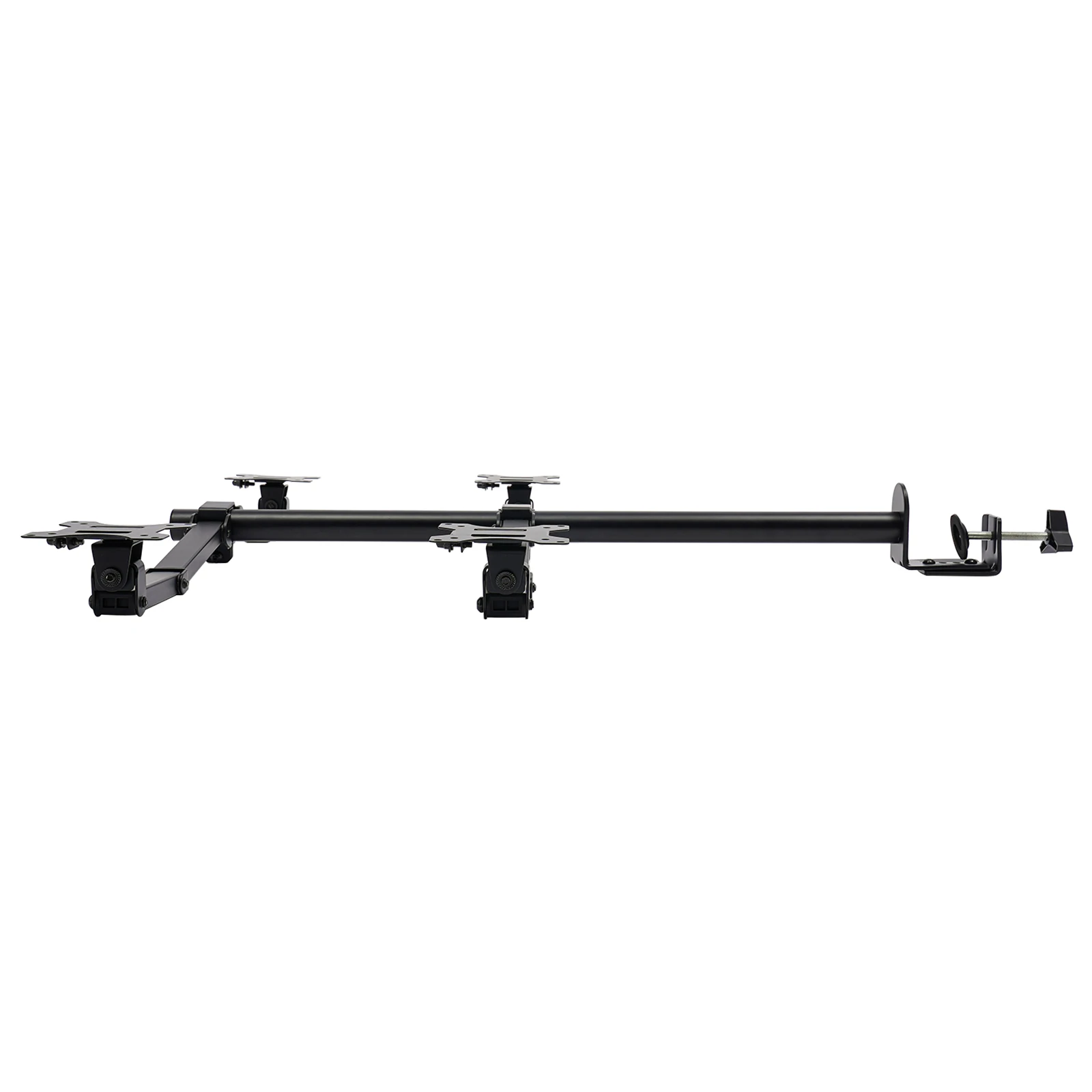 4 Monitor Stand Mount Adjustable Height Free Standing Desk Mount Fits up to 27In Each Capacity 19.8lbs for Offices