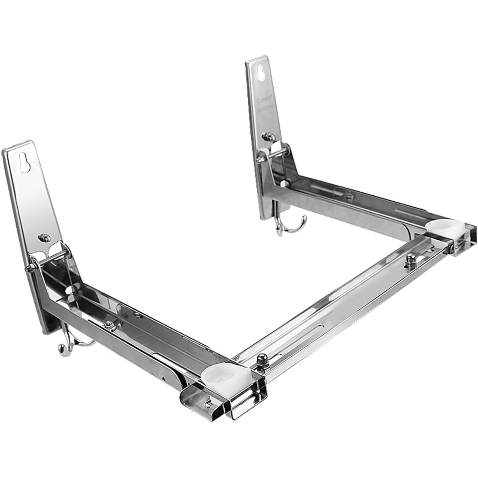 110.23 lbs Expandable Microwave Rack Wall-mounted Microwave Oven Shelf Stainless Steel Kitchen Microwave Bracket