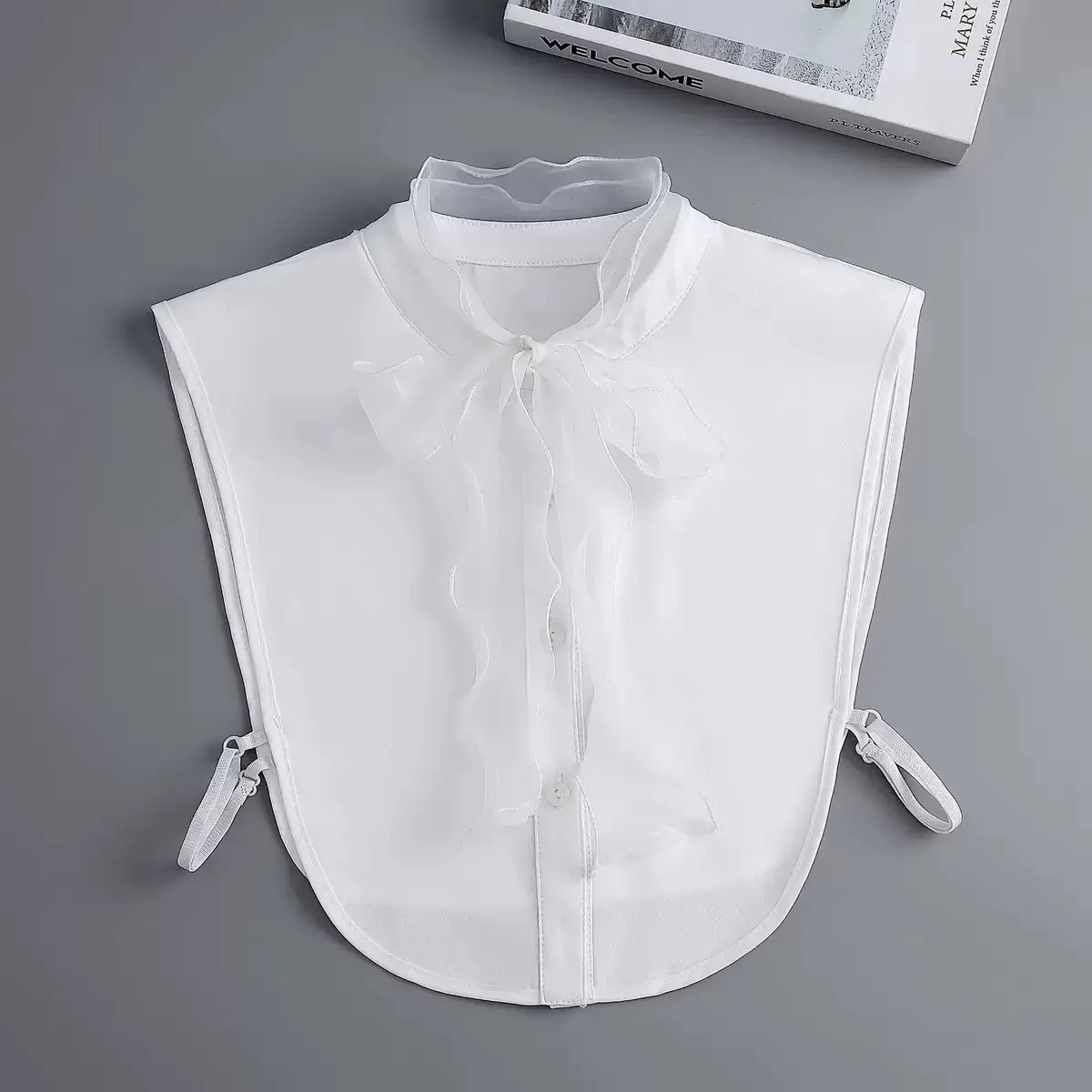 Fashion Half Shirt Style Fake Collar for Women Stand Detachable Collar Fake Girls Vintage Lace Ladies False Blouse Collar Decor