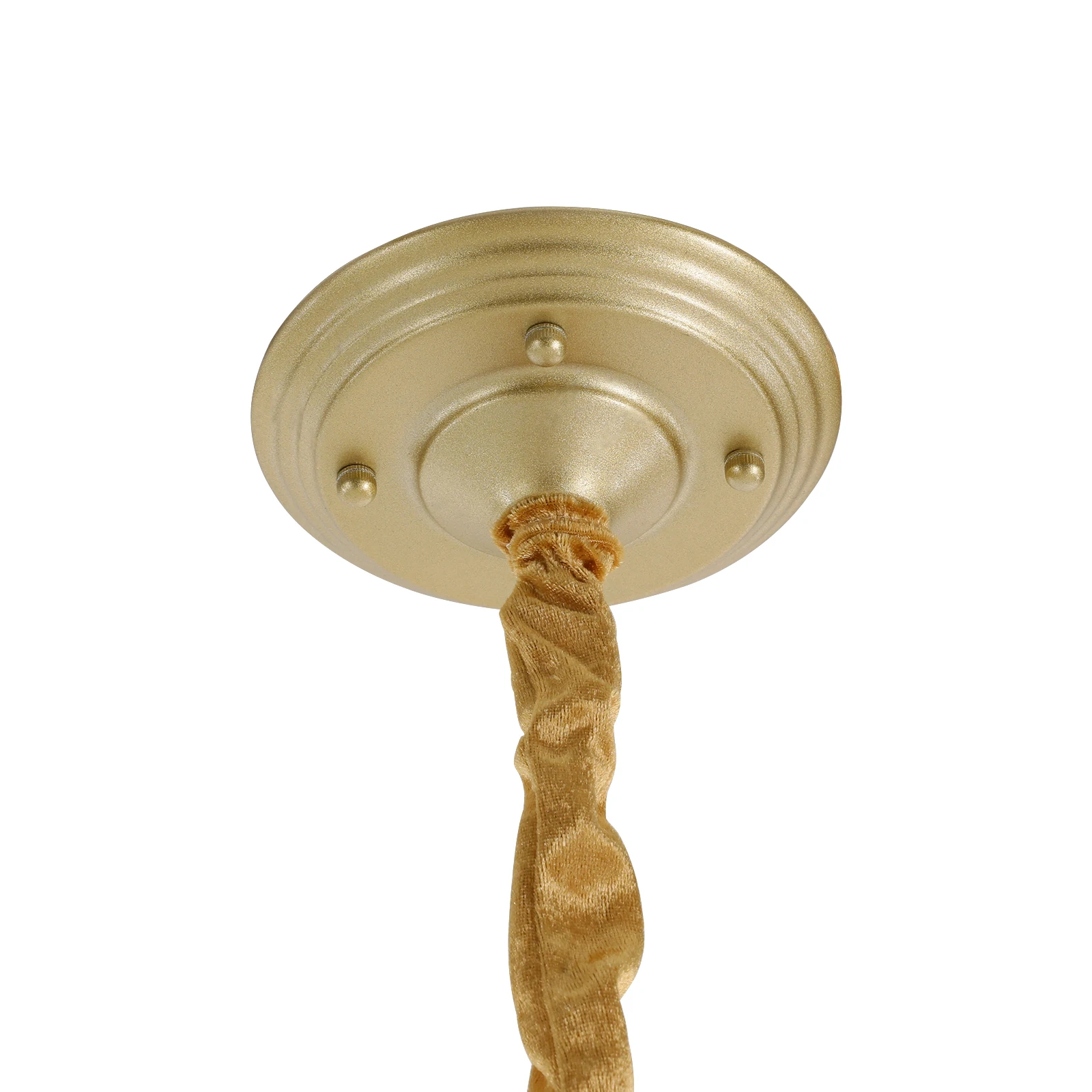 Golden Crystal Chandelier Lighting Fixture For Living Room Ceiling 9 Light E12 Bulbs Adjustable Chain Modern Home Decor
