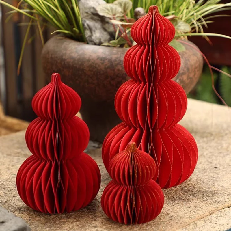 Chinese New Year Decorations 2026 Honeycomb Hanging Ornament Spring Festival Wedding Decoration Lunar New Year tet Decorations