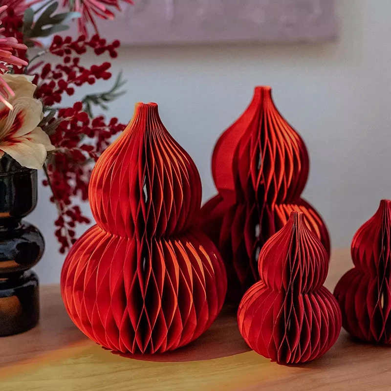 Chinese New Year Decorations 2026 Honeycomb Hanging Ornament Spring Festival Wedding Decoration Lunar New Year tet Decorations