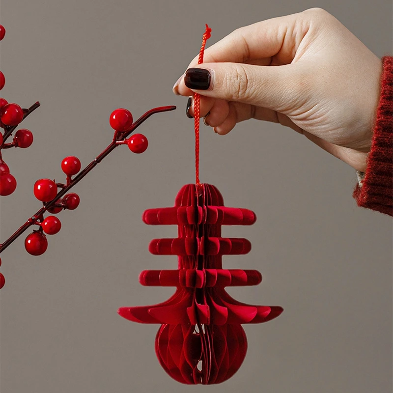 Chinese New Year Decorations 2026 Honeycomb Hanging Ornament Spring Festival Wedding Decoration Lunar New Year tet Decorations