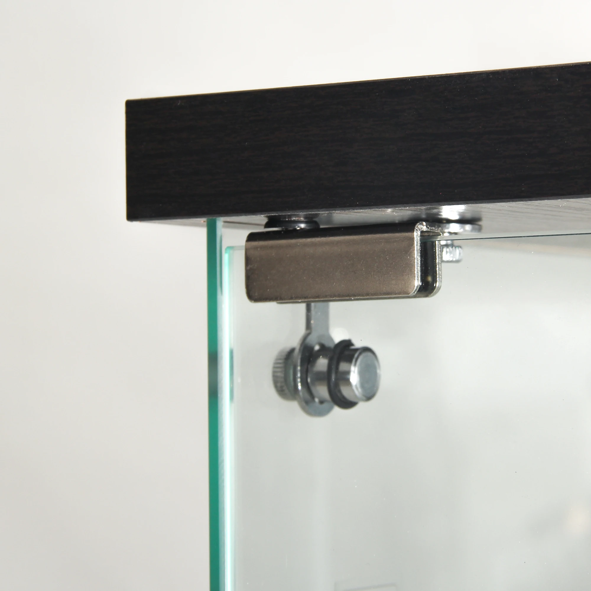 4-layer glass glass cabinet, glass cabinet with LED living room, modern glass Collection cabinet, glass cabinet, with mirror rear panel