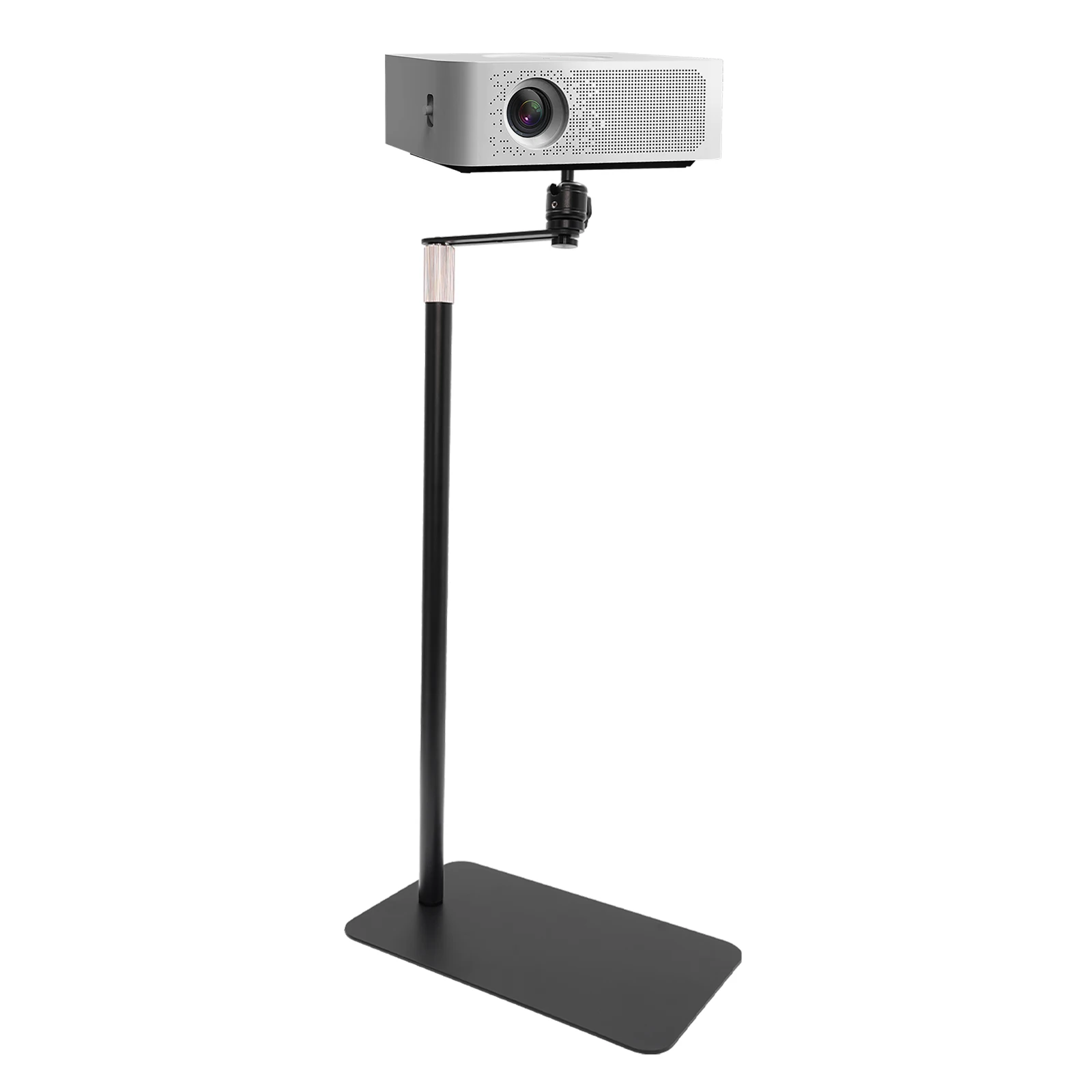 Freestanding Steel Projector Stand| 60-120cm Height Adjustable Rotating Projector Holder for 1/4" Studs Projector