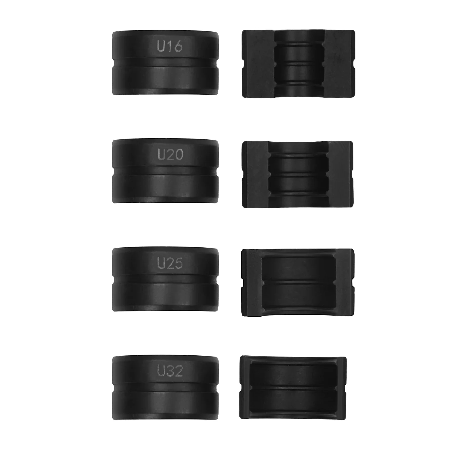 Presser Jaws Set Crimp Insert U16/20/25/32,TH16/20/26/32mm Crimping Dies Tubular Clamp Kit for Pipe Crimping Plier