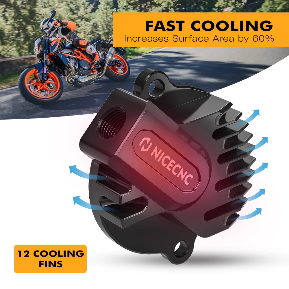 For KTM 690 SMC R/RA 690 Enduro R/RA 690 Duke /R/A/RA 2012-2023 Engine Oil Filter Cap Cover For Husqvarna 701 /Supermoto 701 Enduro 2016-2023 GasGas 700 ES/SM