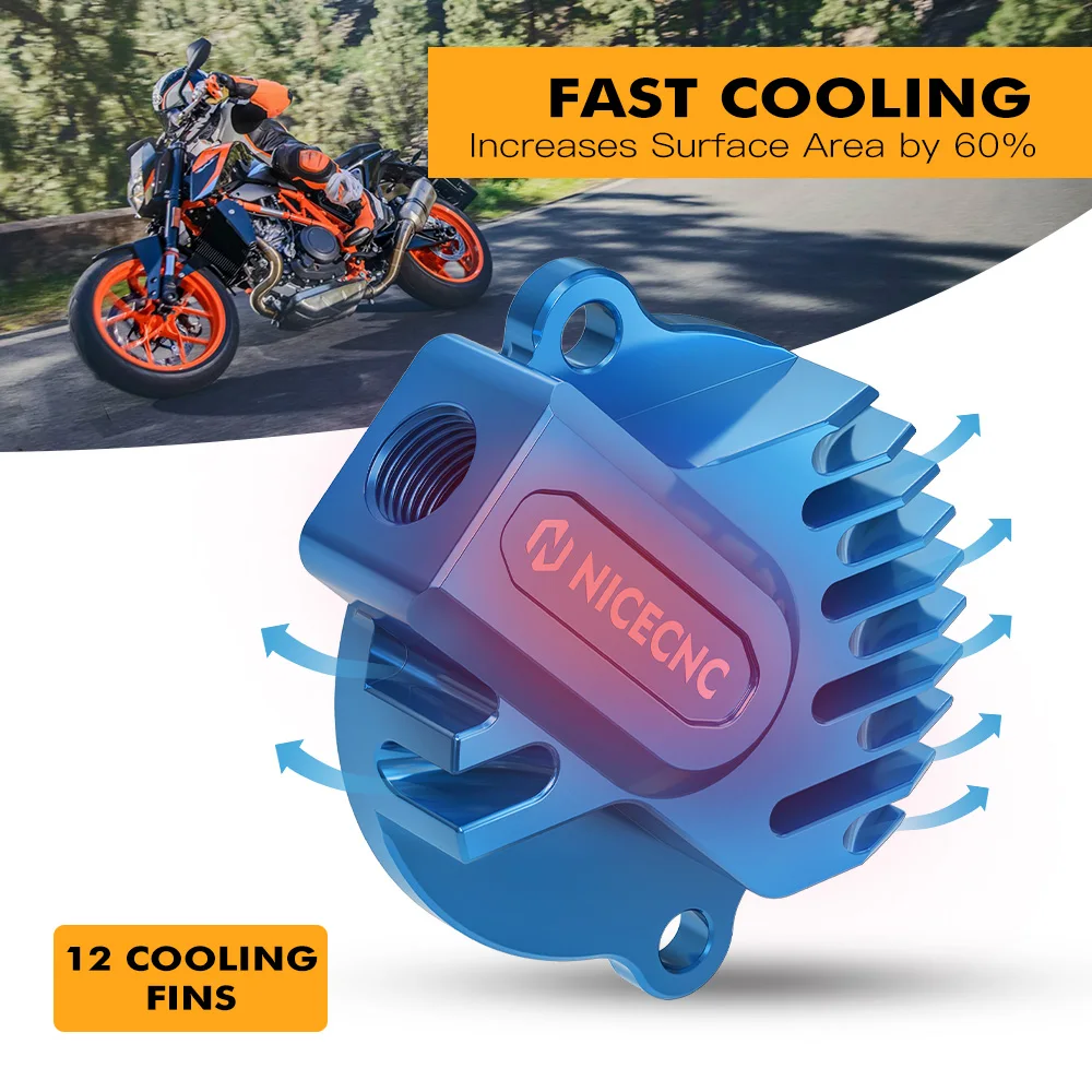 For KTM 690 SMC R/RA 690 Enduro R/RA 690 Duke /R/A/RA 2012-2023 Engine Oil Filter Cap Cover For Husqvarna 701 /Supermoto 701 Enduro 2016-2023 GasGas 700 ES/SM