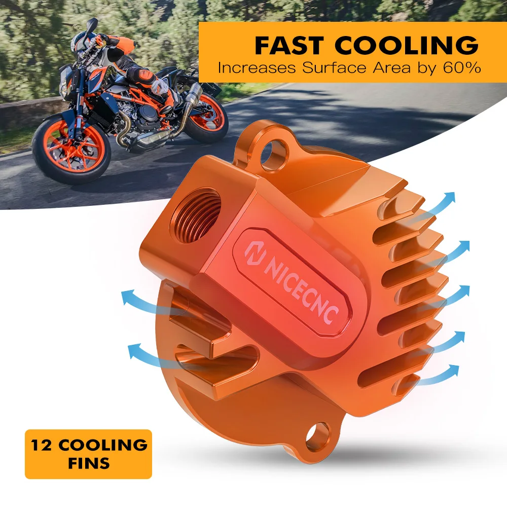 For KTM 690 SMC R/RA 690 Enduro R/RA 690 Duke /R/A/RA 2012-2023 Engine Oil Filter Cap Cover For Husqvarna 701 /Supermoto 701 Enduro 2016-2023 GasGas 700 ES/SM