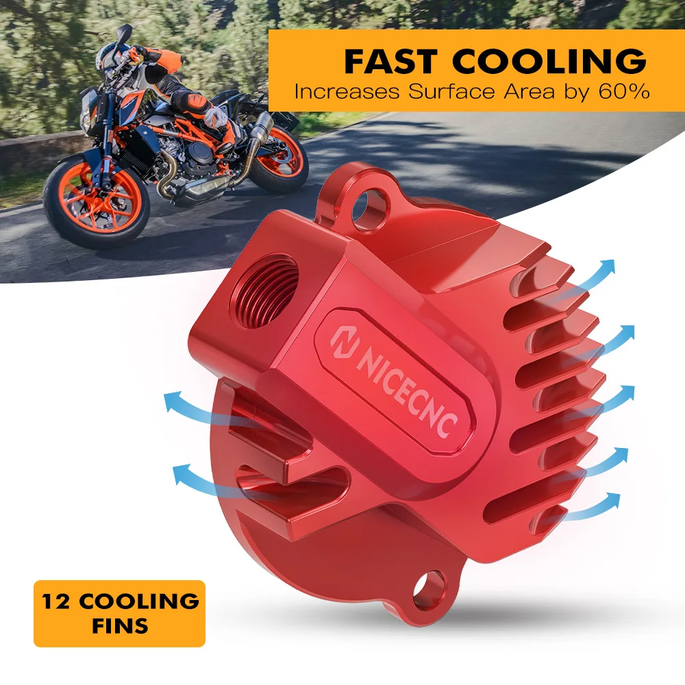 For KTM 690 SMC R/RA 690 Enduro R/RA 690 Duke /R/A/RA 2012-2023 Engine Oil Filter Cap Cover For Husqvarna 701 /Supermoto 701 Enduro 2016-2023 GasGas 700 ES/SM