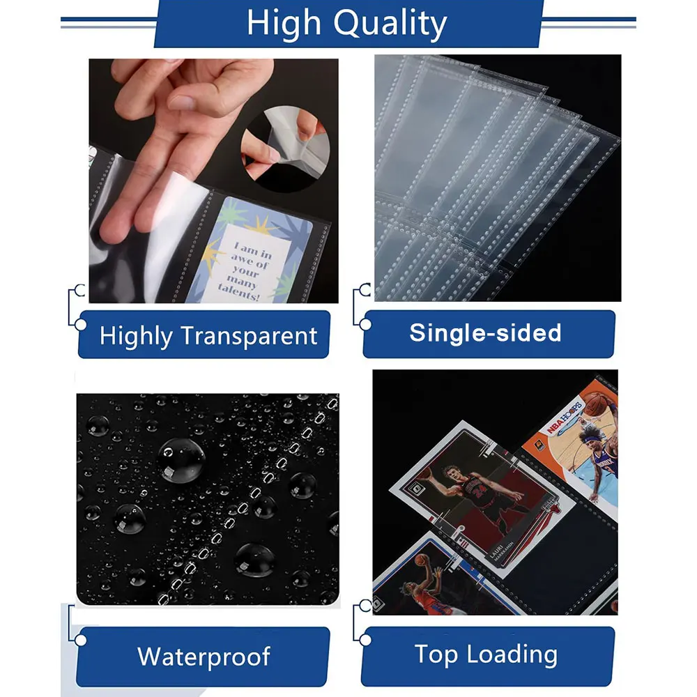 A4 Transparent Album Binder Photocards Holder Ins Book For Photo Card Stamp Organizer Student School Stationery Birthday Gifts