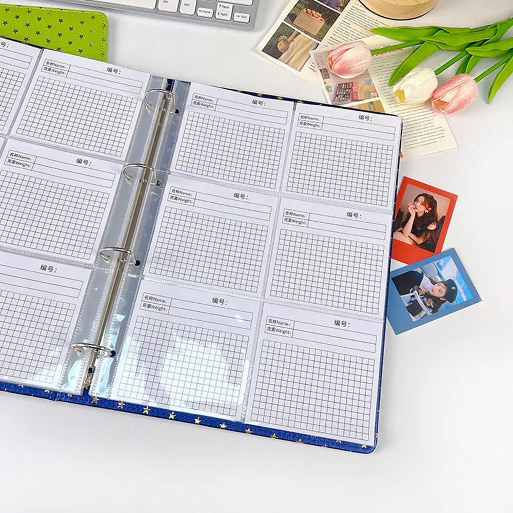 A4 Transparent Album Binder Photocards Holder Ins Book For Photo Card Stamp Organizer Student School Stationery Birthday Gifts