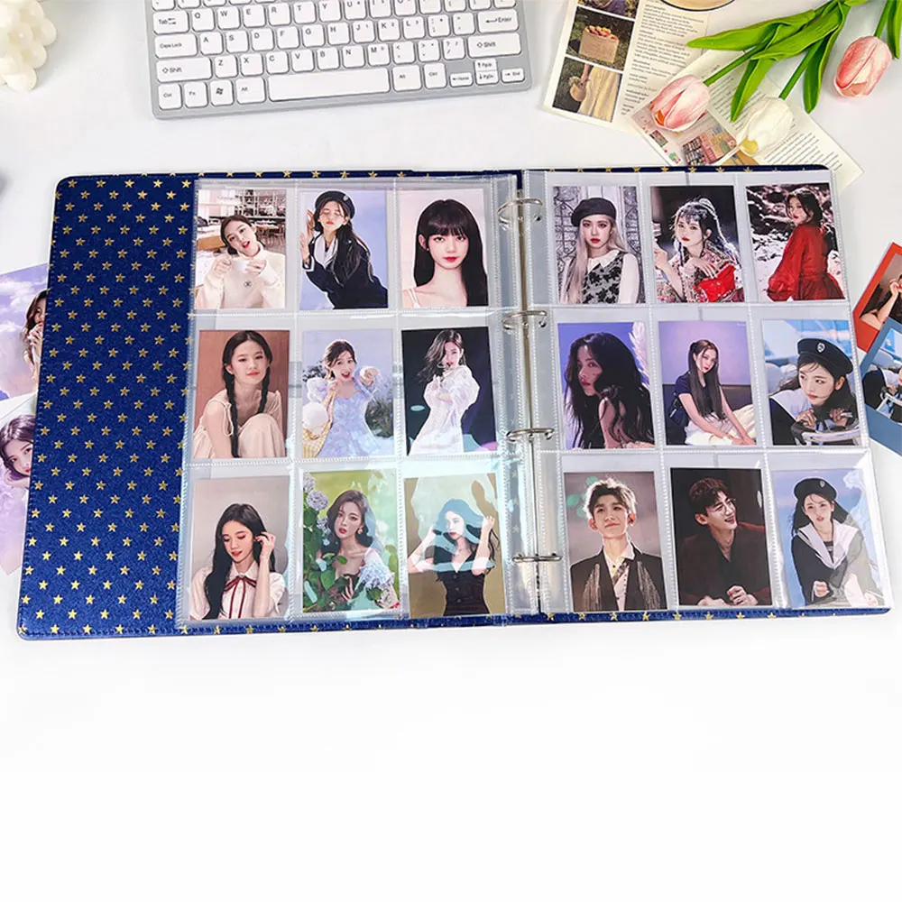 A4 Transparent Album Binder Photocards Holder Ins Book For Photo Card Stamp Organizer Student School Stationery Birthday Gifts