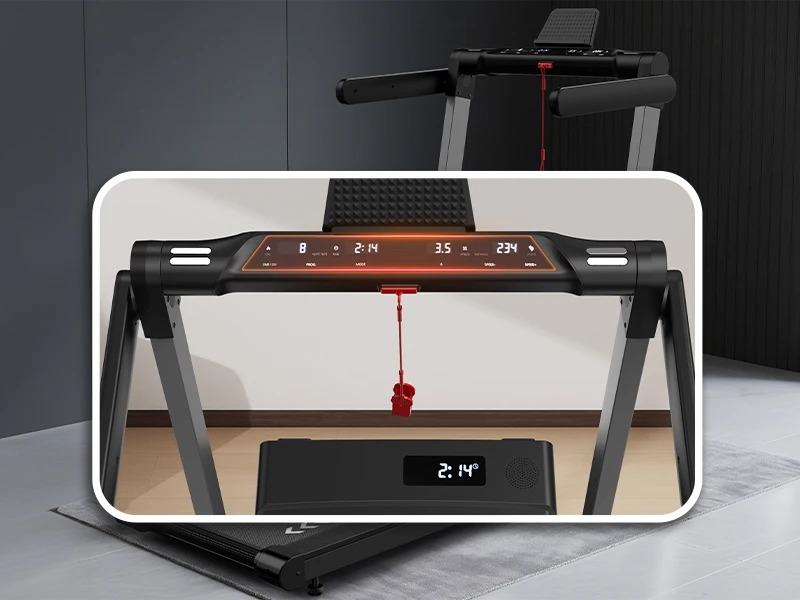 Professional Home Office Walking Pad 2.5HP Quiet Motor Space-Saving Foldable Treadmill with Bluetooth