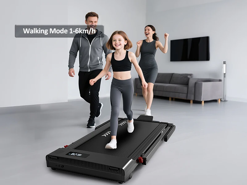Professional Home Office Walking Pad 2.5HP Quiet Motor Space-Saving Foldable Treadmill with Bluetooth