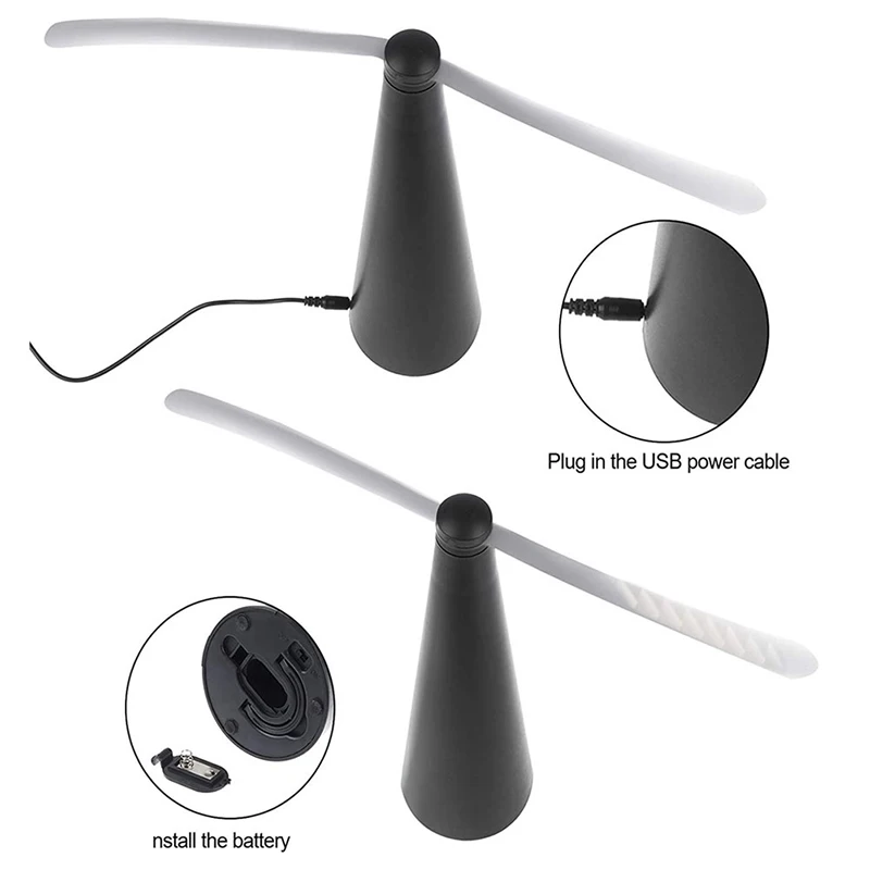 Rechargeable/dry cell Outdoor Multifunctional Fly Repellent 360° Rotation Fan-type Food Protector Pest Drive Away Table Fan