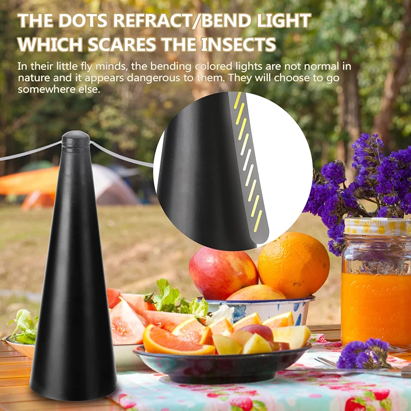 Rechargeable/dry cell Outdoor Multifunctional Fly Repellent 360° Rotation Fan-type Food Protector Pest Drive Away Table Fan