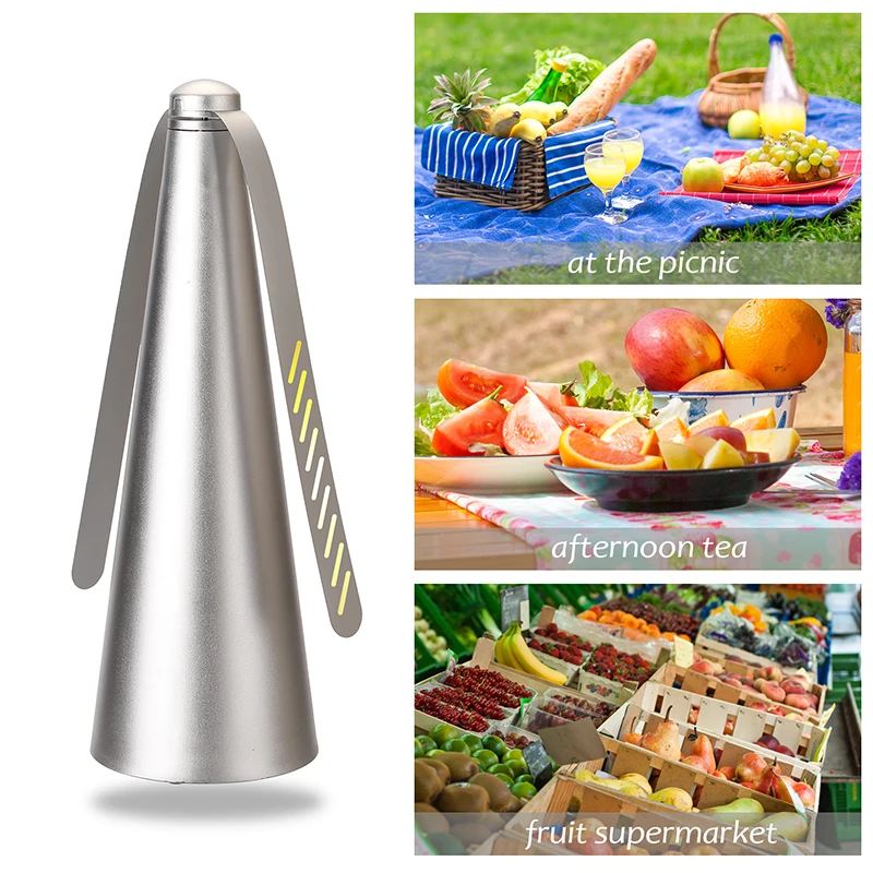 Rechargeable/dry cell Outdoor Multifunctional Fly Repellent 360° Rotation Fan-type Food Protector Pest Drive Away Table Fan