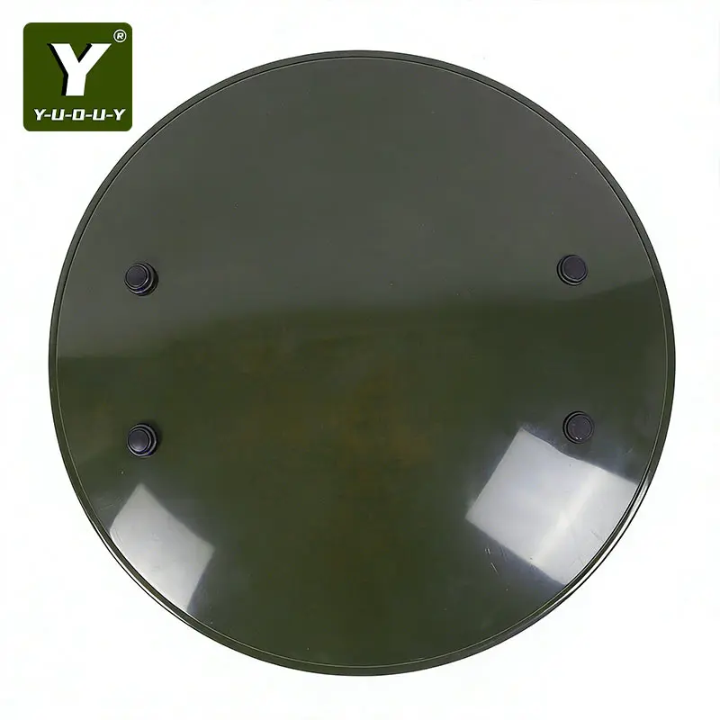 Y-U-O-U-Y Green Defense Shield, PC Material, Non-Slip Grip, Practical Gear for Outdoor Enthusiasts